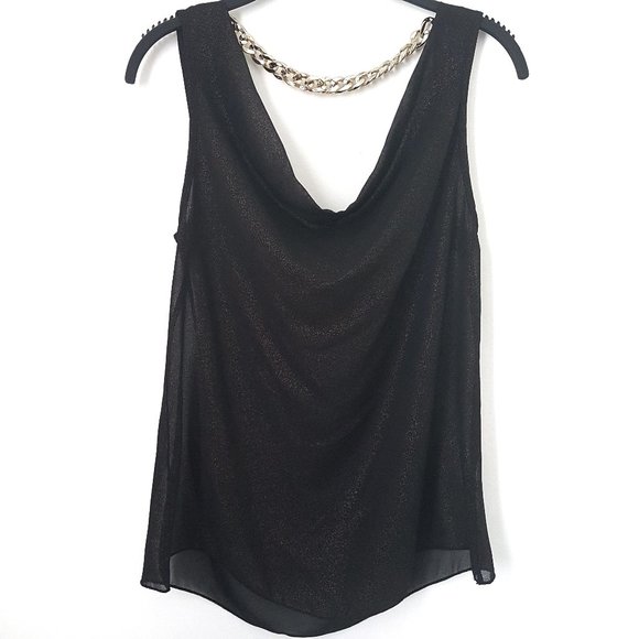 Body Central Black Sleeveless Top- Size S - Picture 1 of 6